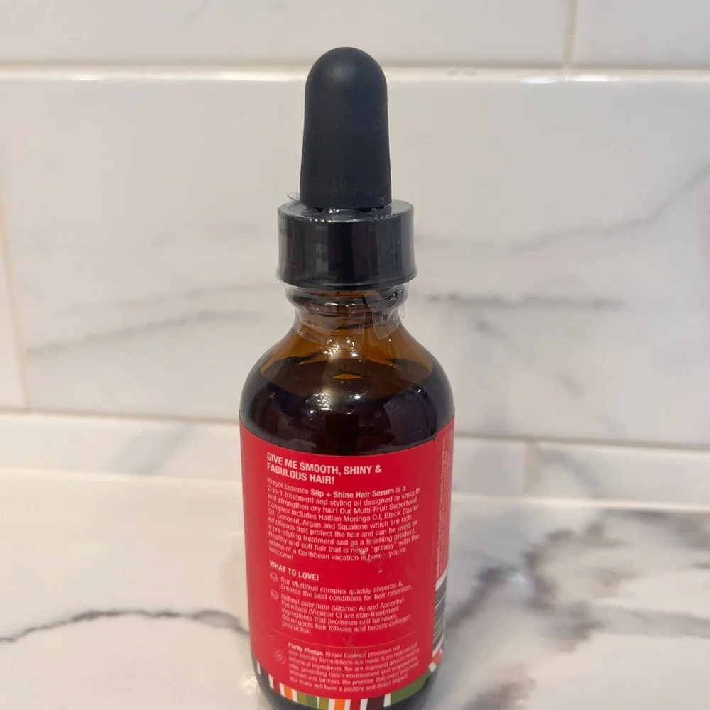 Kreyol Essence Slip+Shine Vegan Hair Multi Vitamin Serum.Morinca,coconut,Papaya.